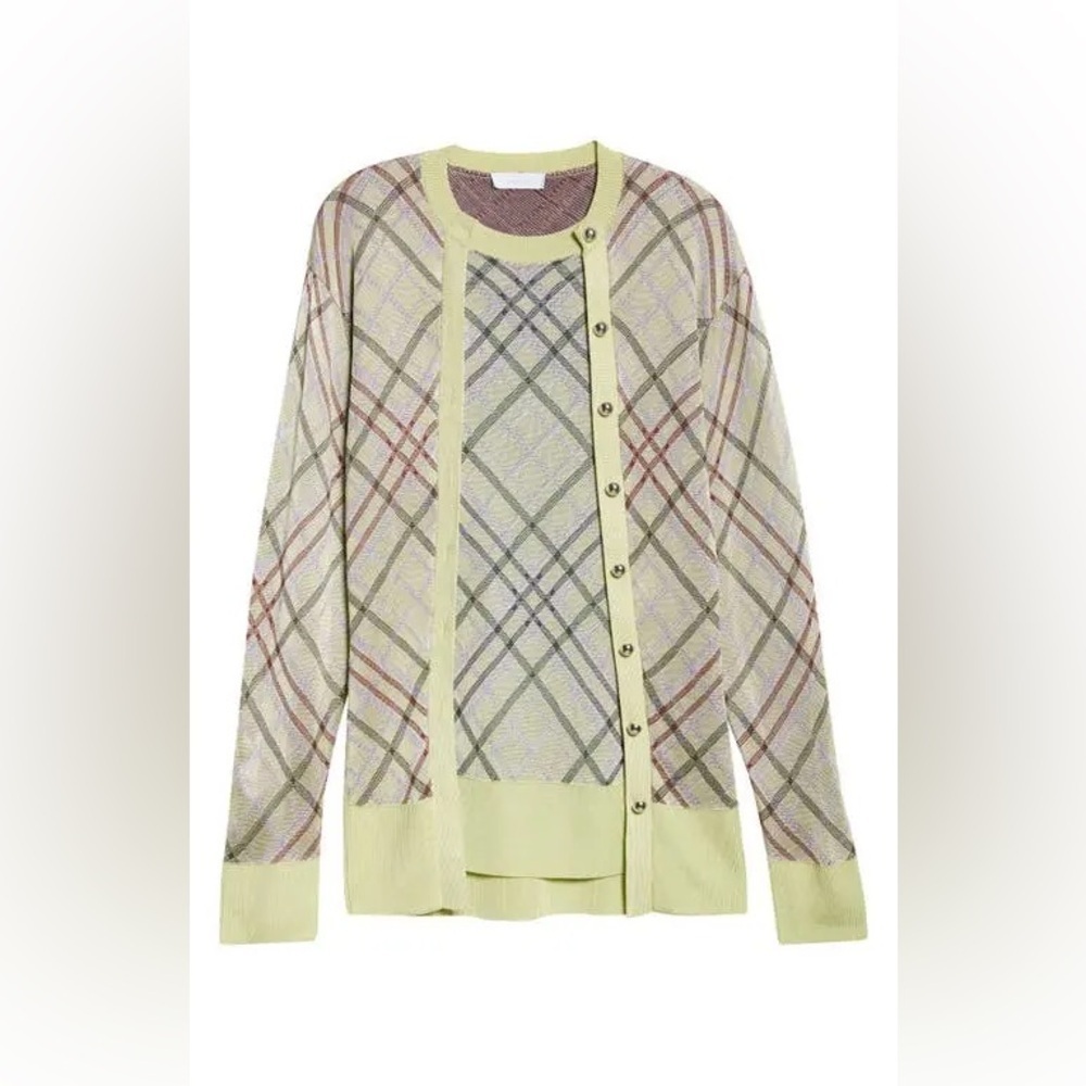 Rabanne - Plaid Long Sleeve Sweater NWT